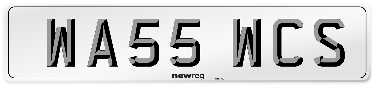WA55 WCS Number Plate from New Reg